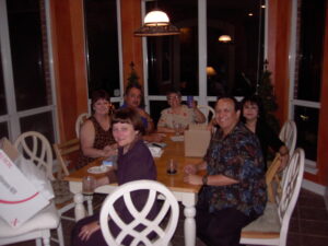 2004 Reunion Committee Meeting. At Dinorah's, I think.